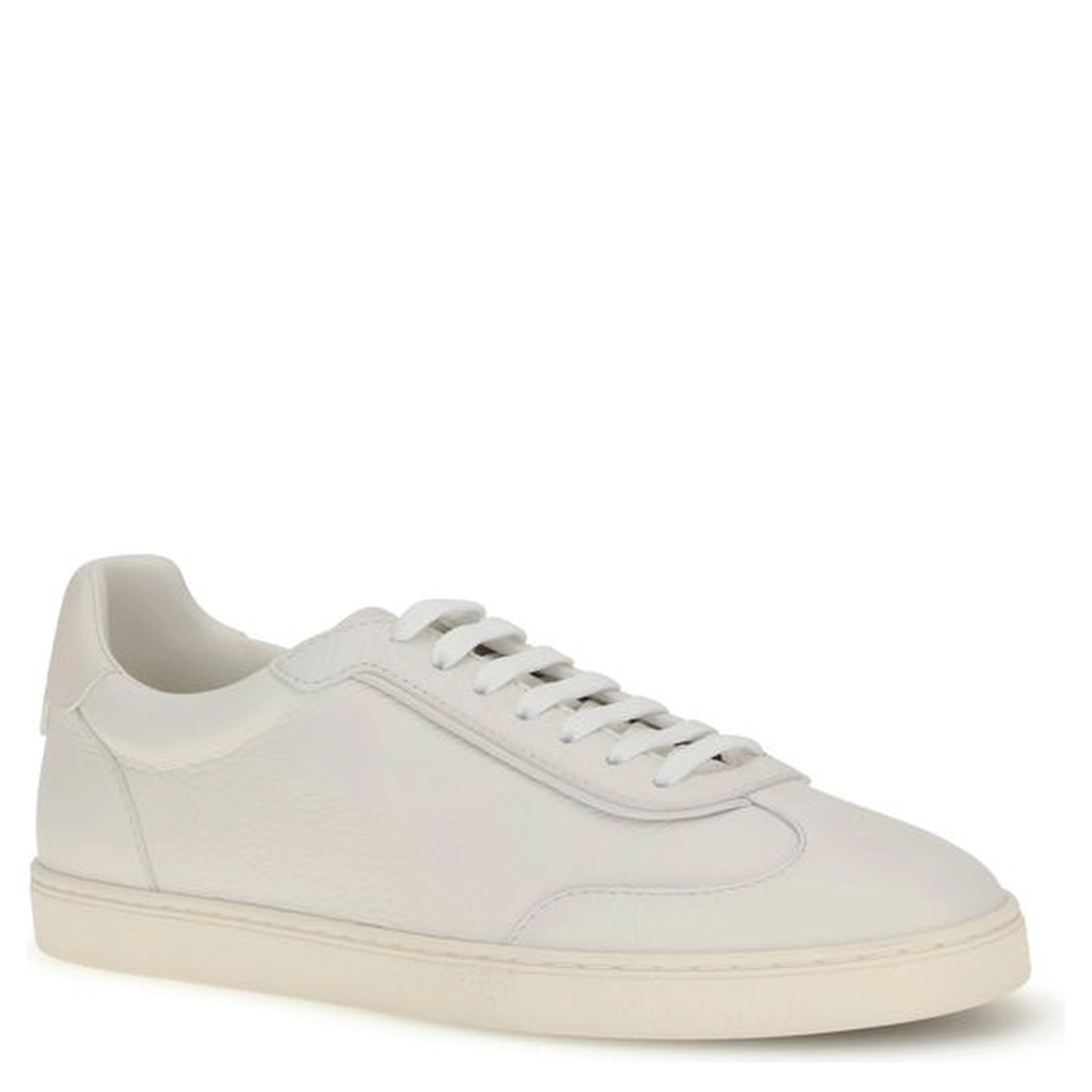 White Rubber Low Top Sneakers