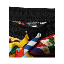 Multicolor Sicilian Carretto Shorts Swimwear