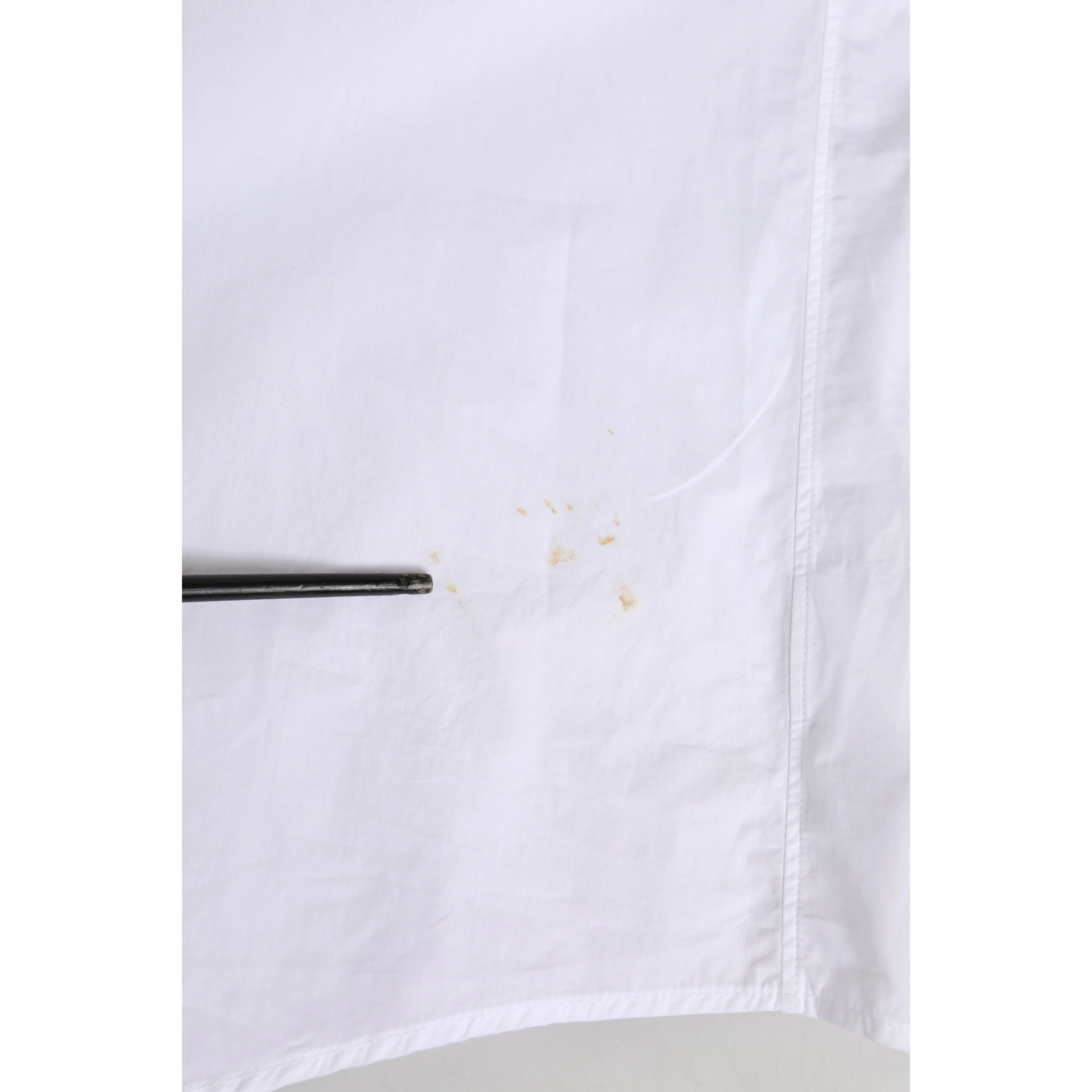 White Cotton Crown Collar GOLD Formal Shirt