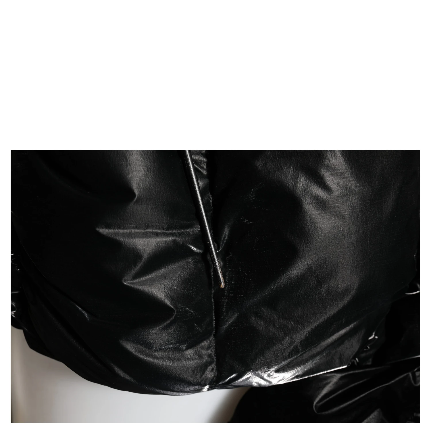 Black Logo Full Zip Hooded Quilted Jacket