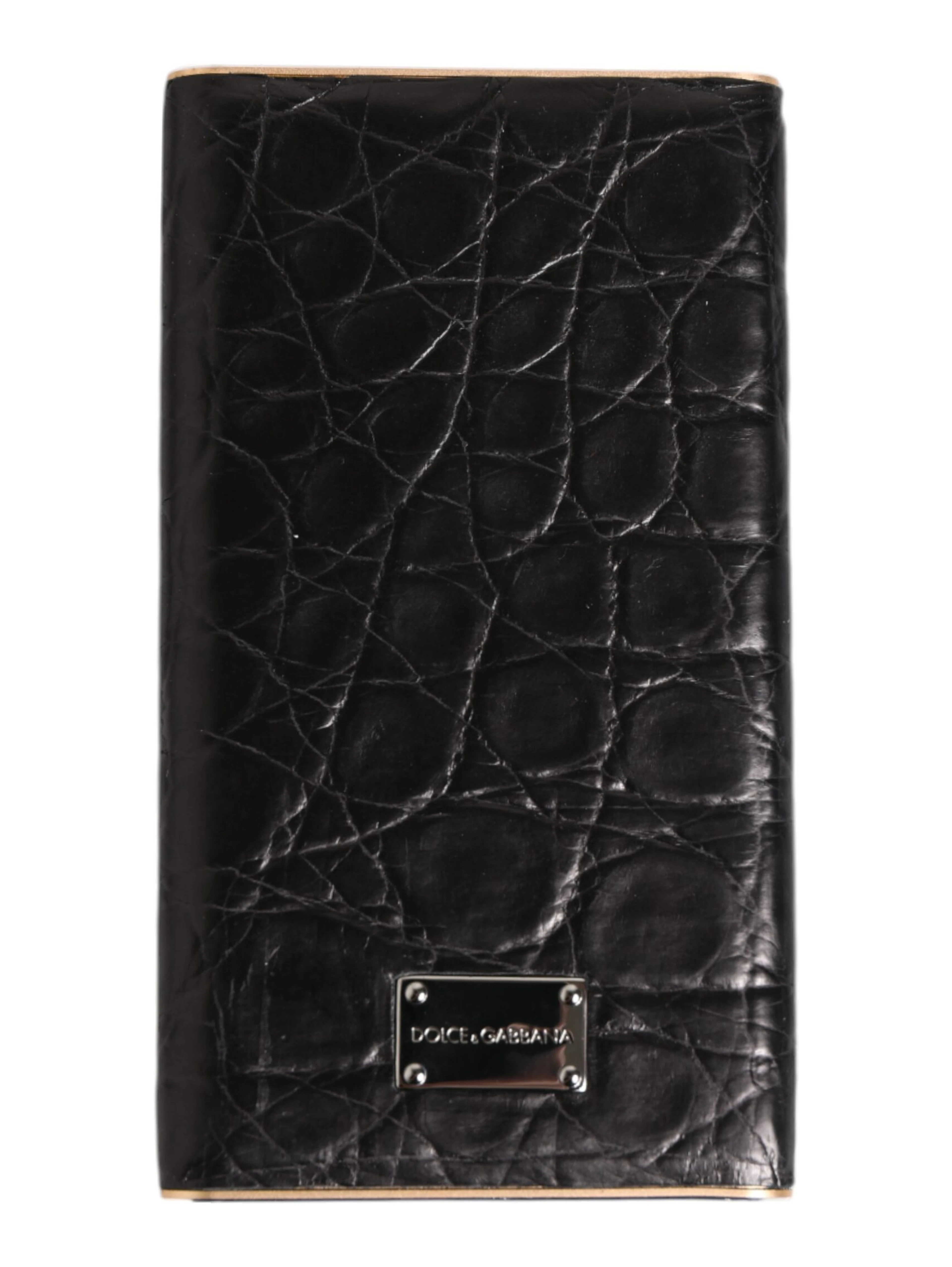 Black Leather Exotic Skin 3000mAh Power Bank Charger USB