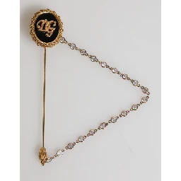 Lapel Pin DG Logo Gold Chain Mens Accessories Brooch