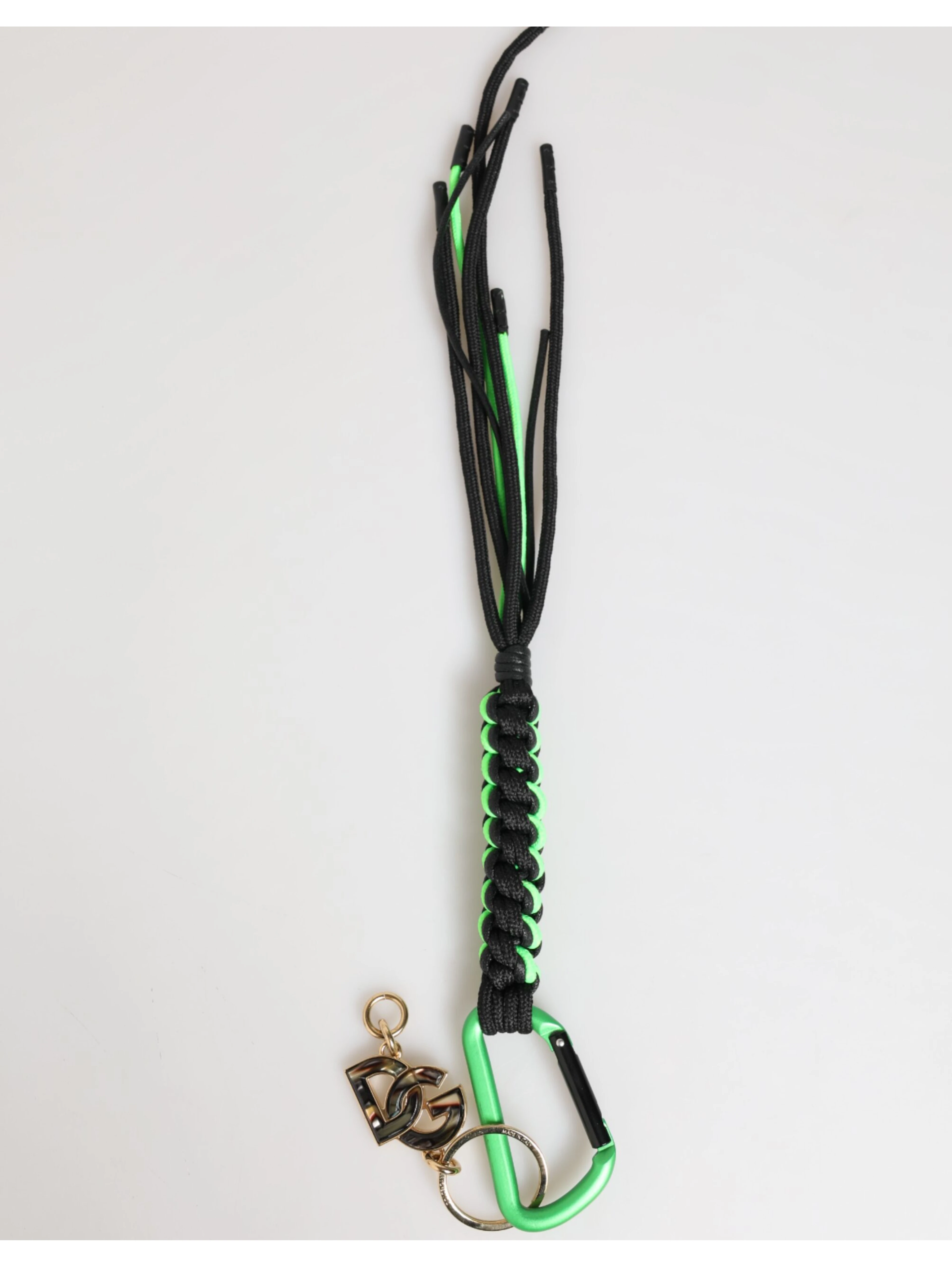 Multicolor Polyester Tape String DG Logo Keychain Keyring