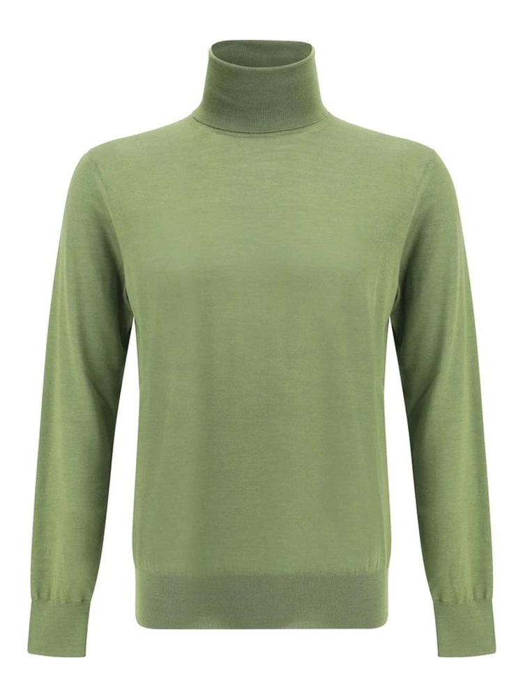 Green Wool Turtleneck