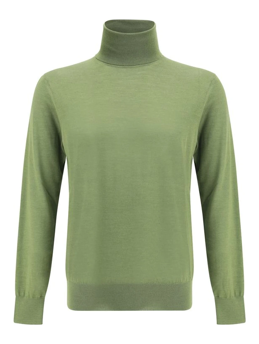 Green Wool Turtleneck