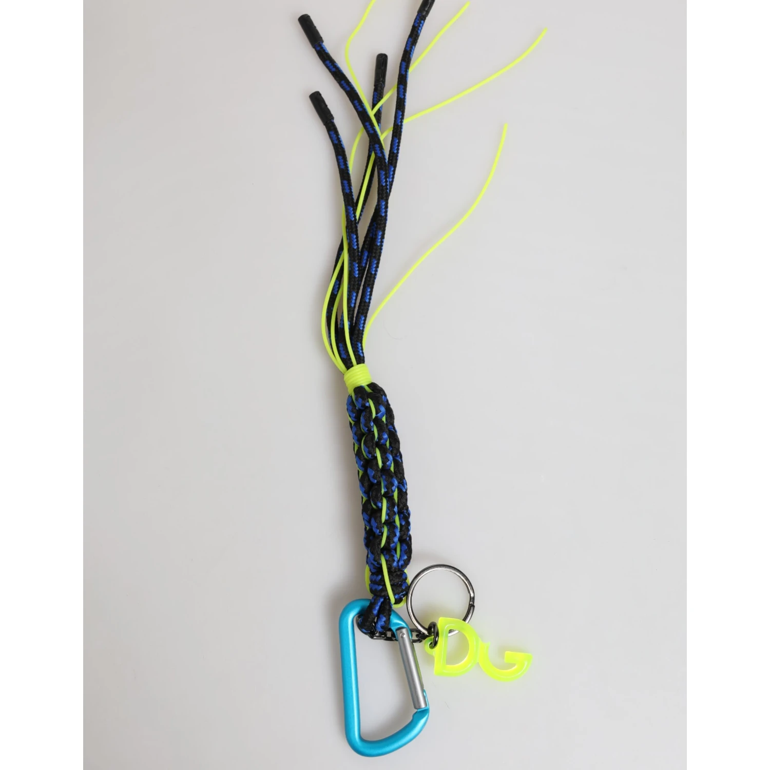 Multicolor Polyester Tape String DG Logo Keychain Keyring