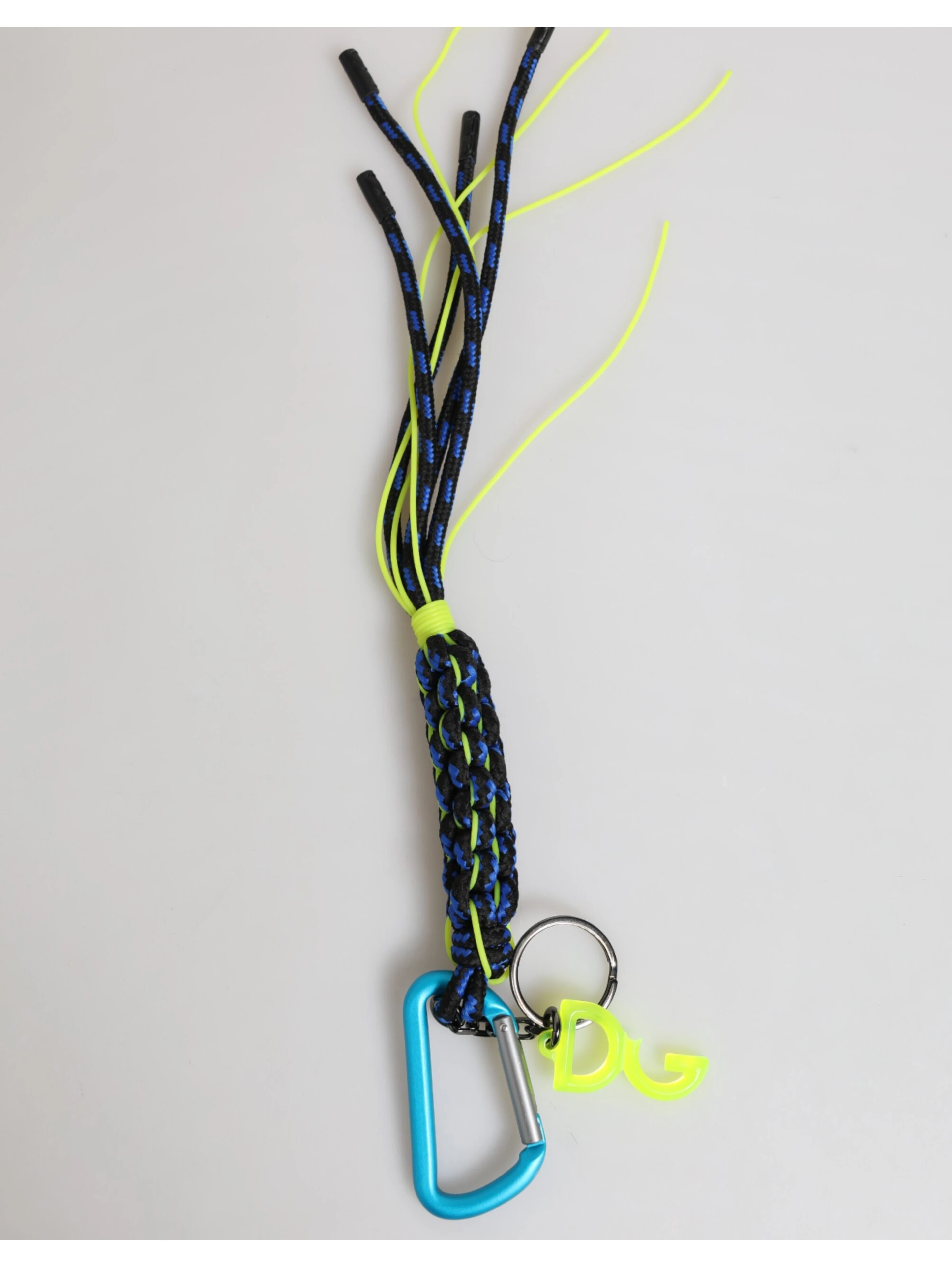Multicolor Polyester Tape String DG Logo Keychain Keyring