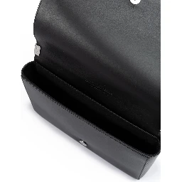 Black Leather Messenger Bag