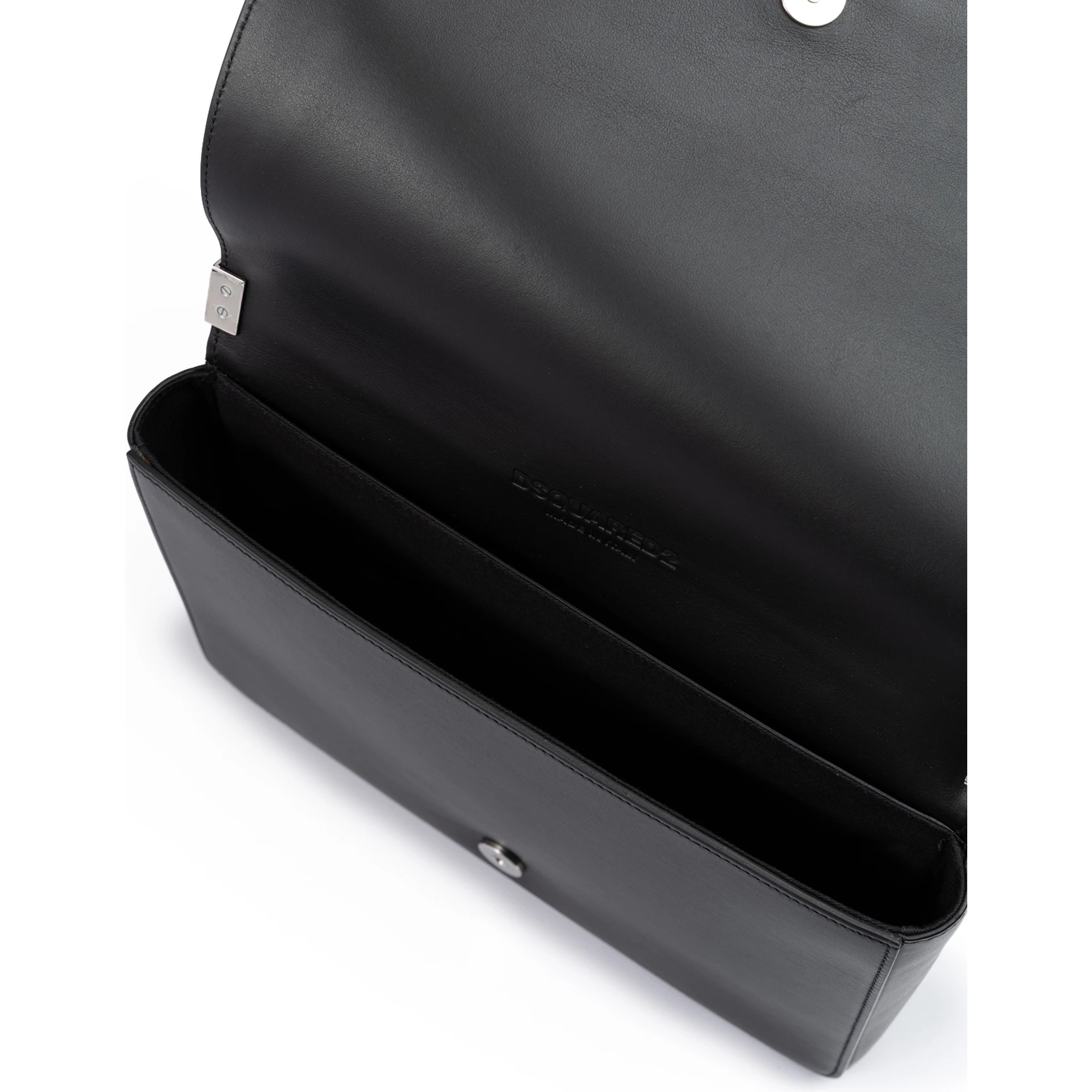 Black Leather Messenger Bag