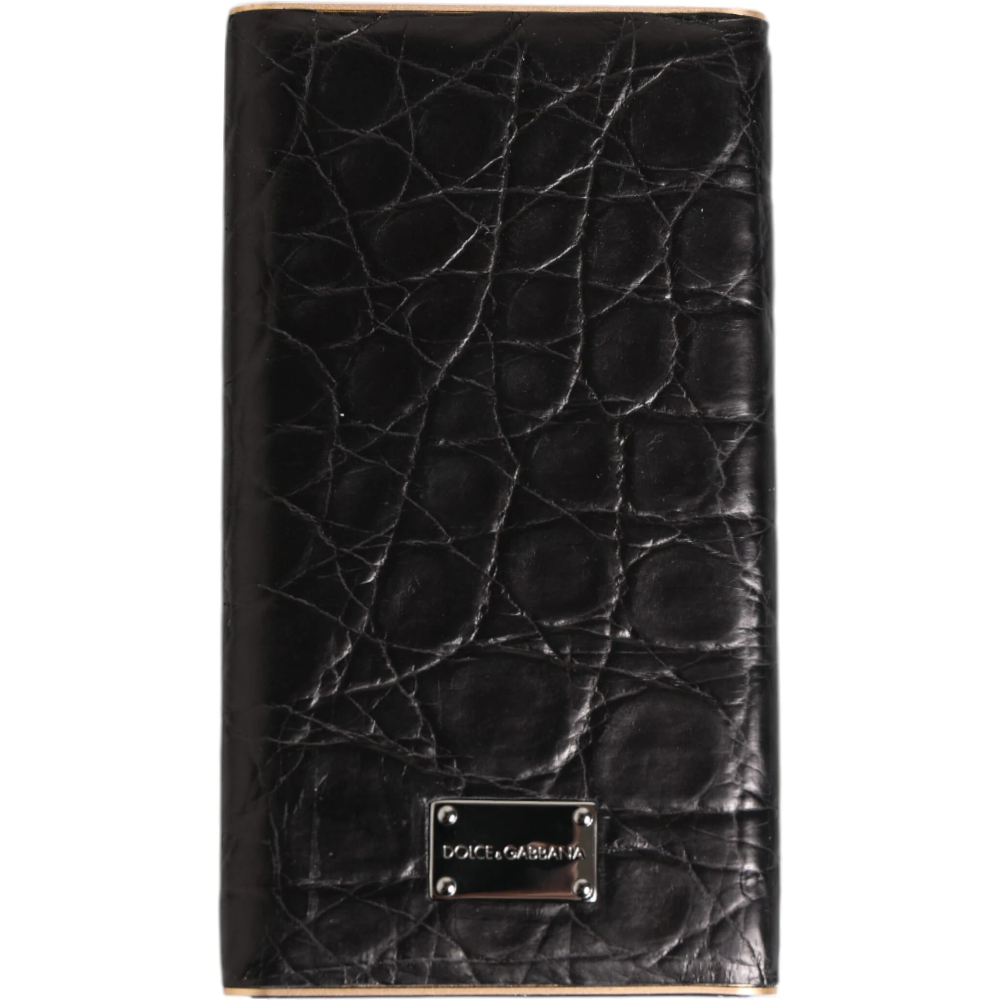 Black Leather Exotic Skin 3000mAh Power Bank Charger USB