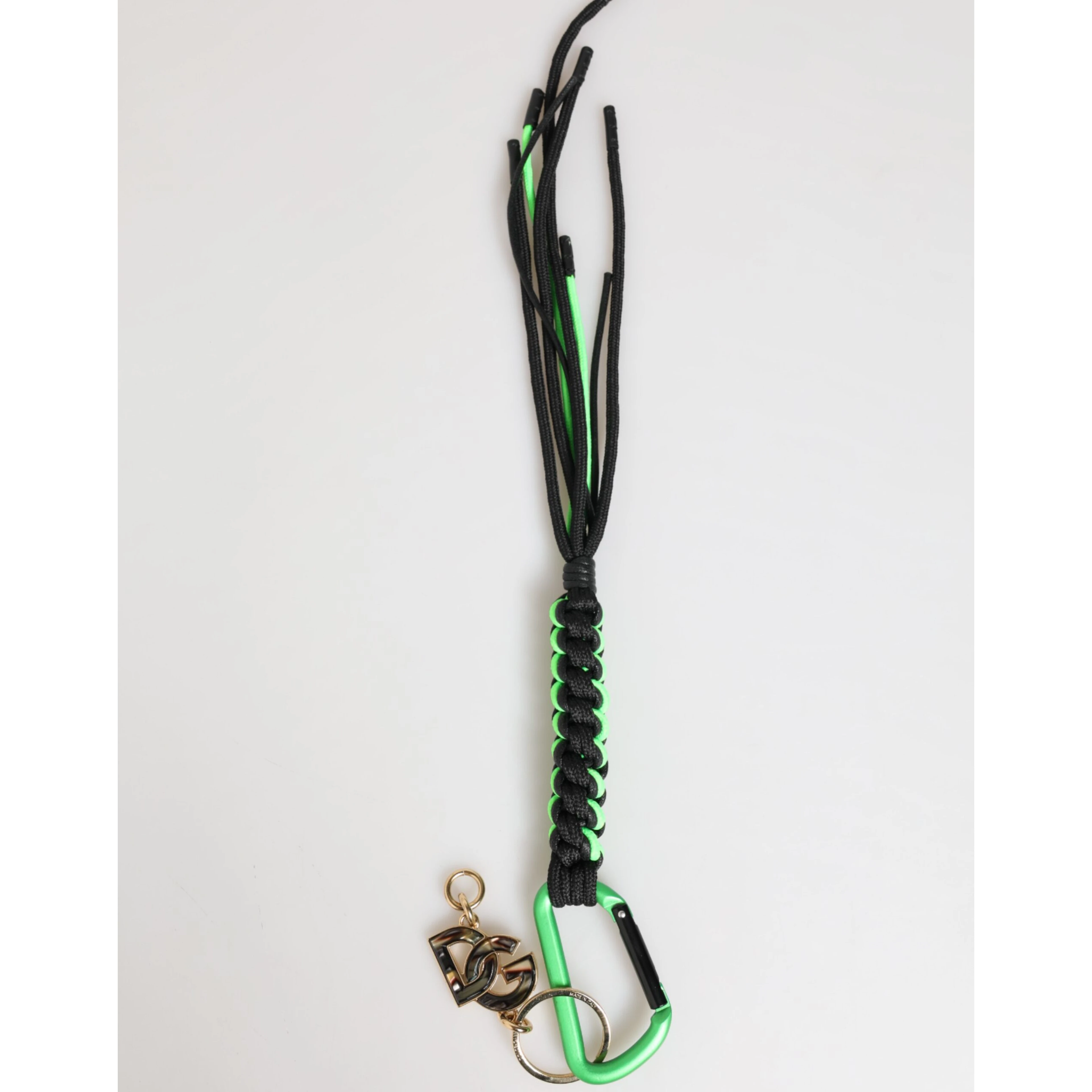 Multicolor Polyester Tape String DG Logo Keychain Keyring