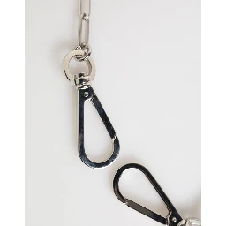 Silver Tone Metal Chain DG Logo Pendant Men Necklace