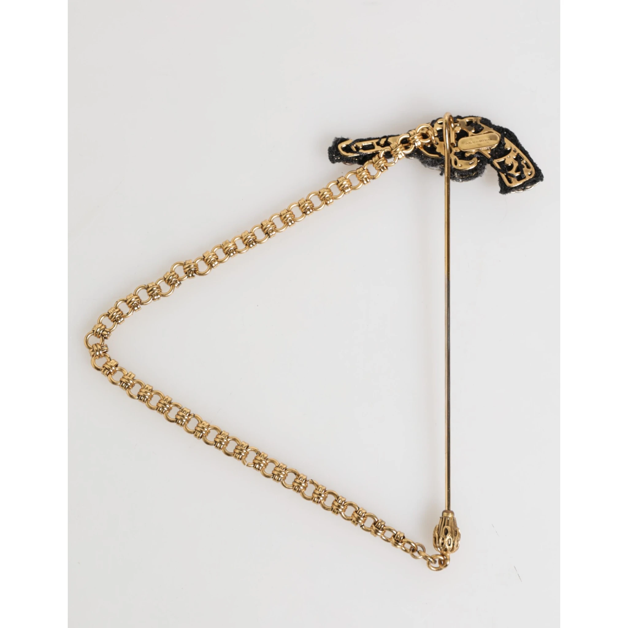 Lapel Pin Brass Copper Revolver Men Accessories Brooch