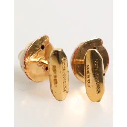Brass Gold Tone Dog Puppy Men's Accessories Cufflink