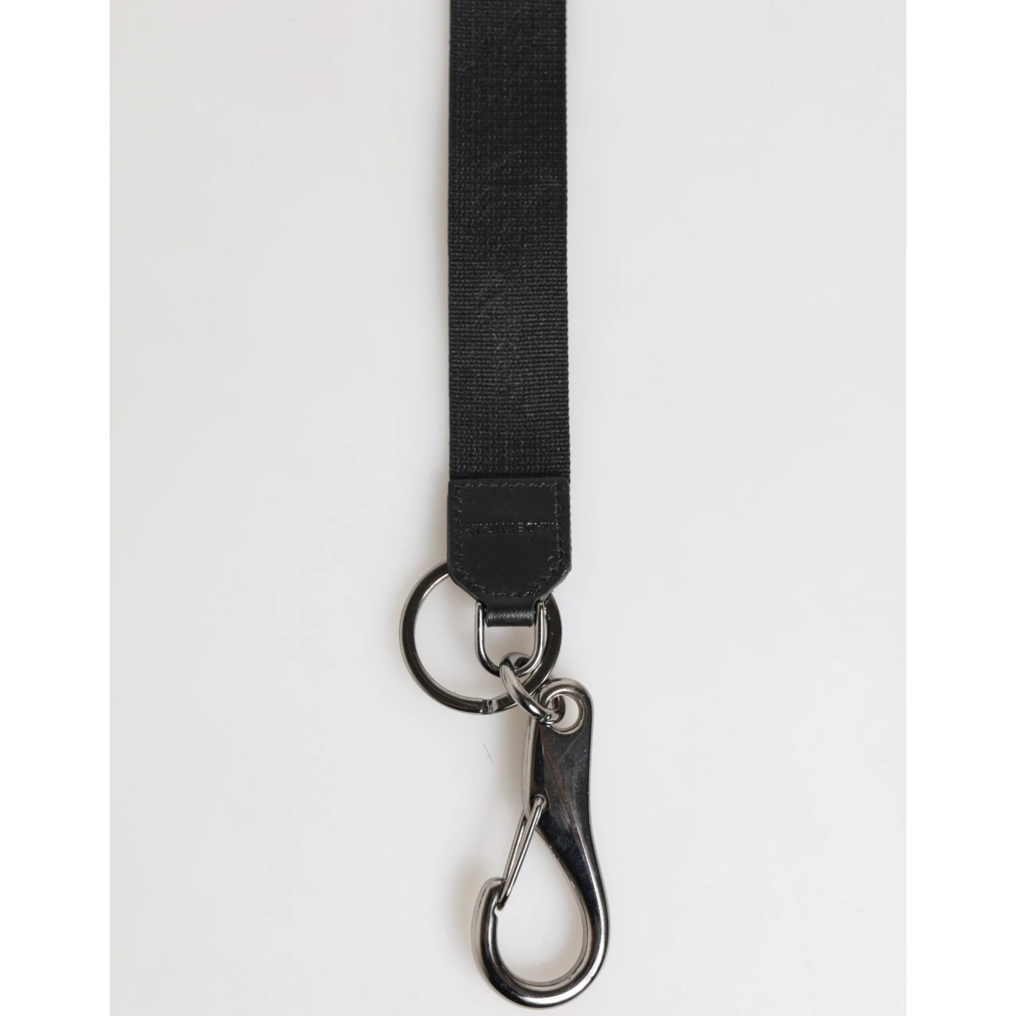 Black Burgundy Polyester DG Logo Men Keychain Keyring