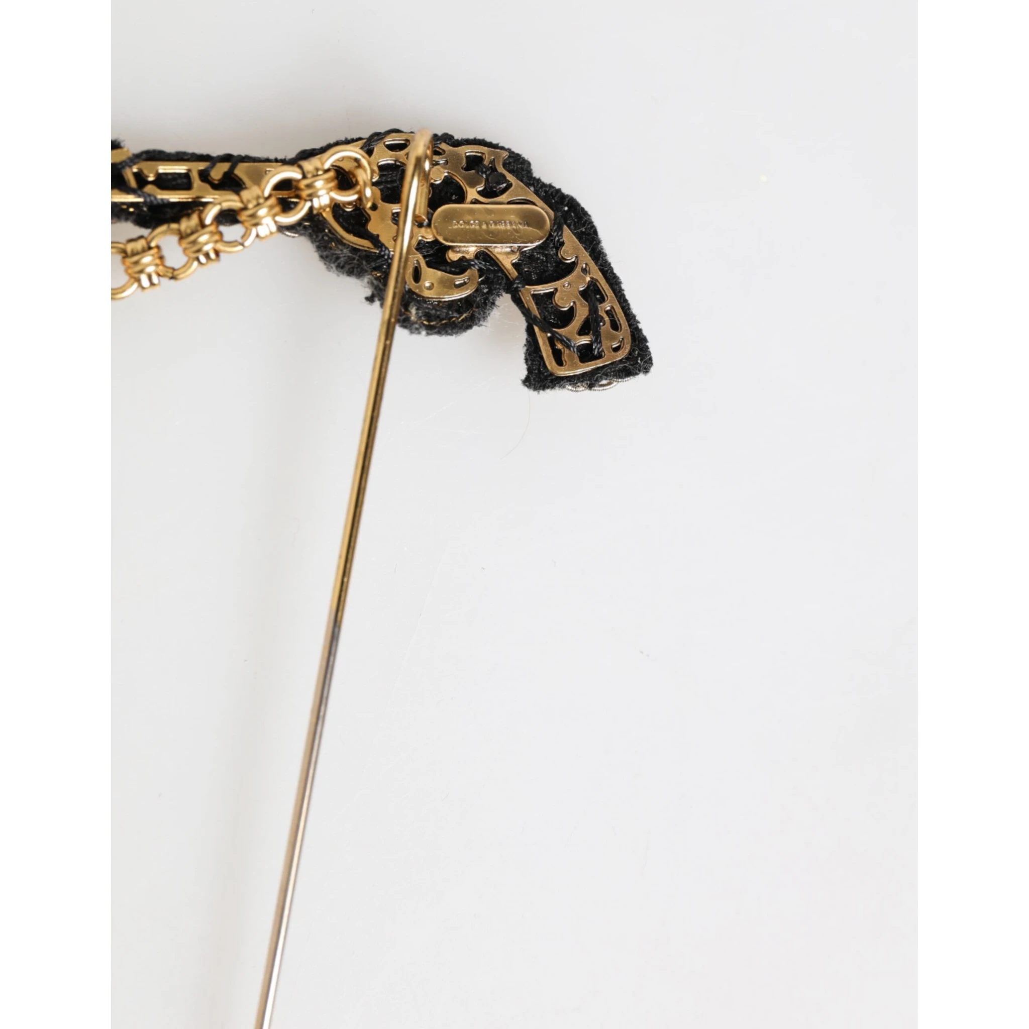 Lapel Pin Brass Copper Revolver Men Accessories Brooch