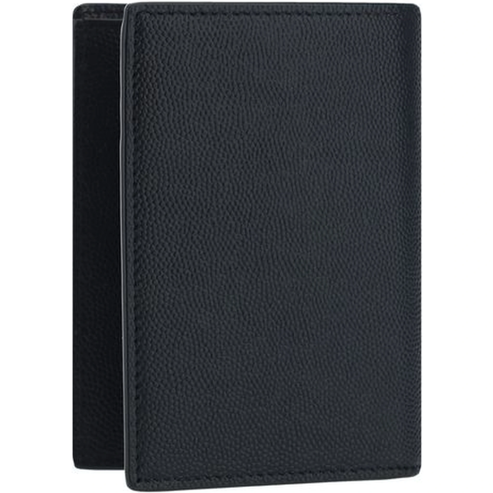 محفظة بوس توروس من جلد العجل الأسود