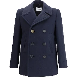 Blue Wool Coat
