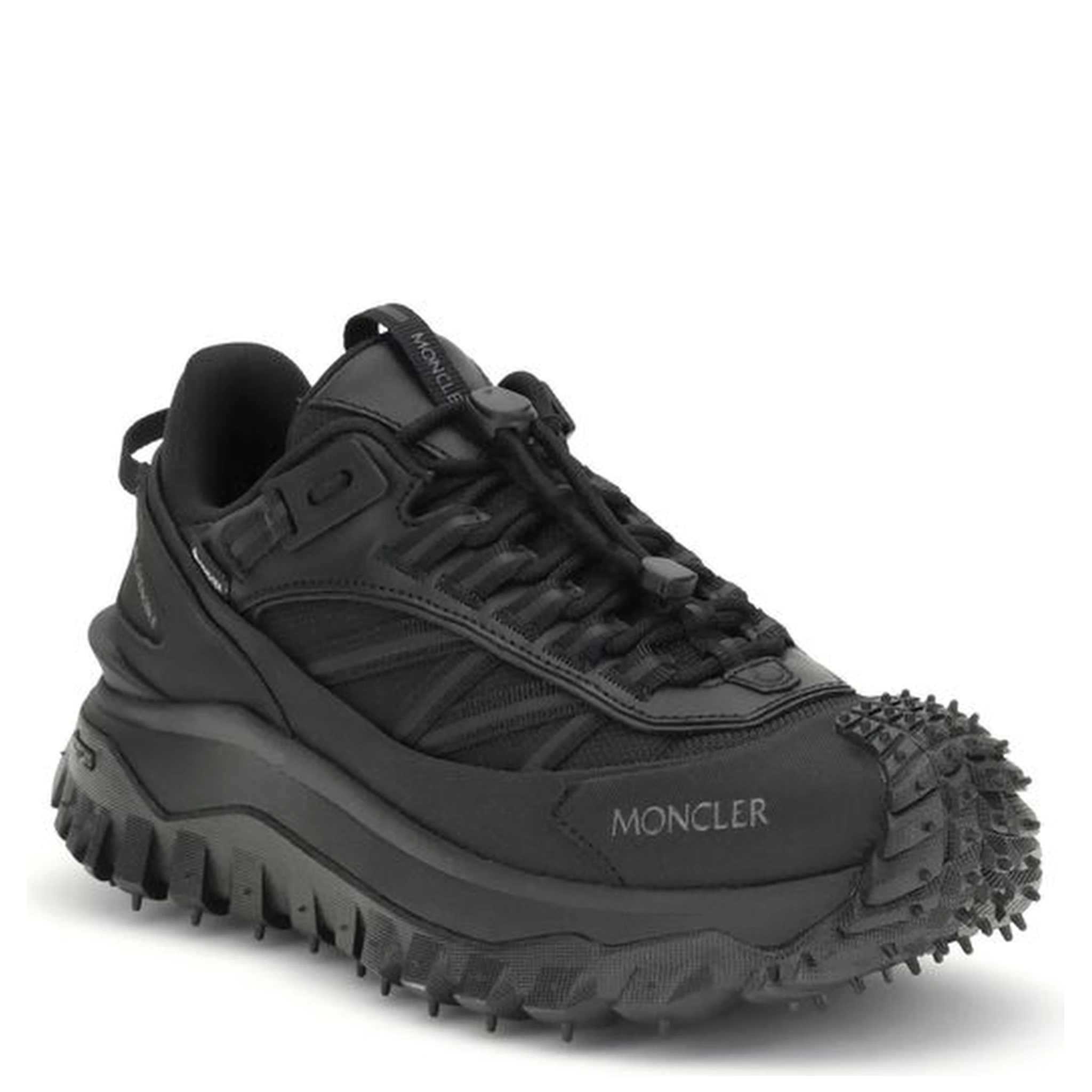 Black Calf Leather Bos Taurus Athletic Sneakers