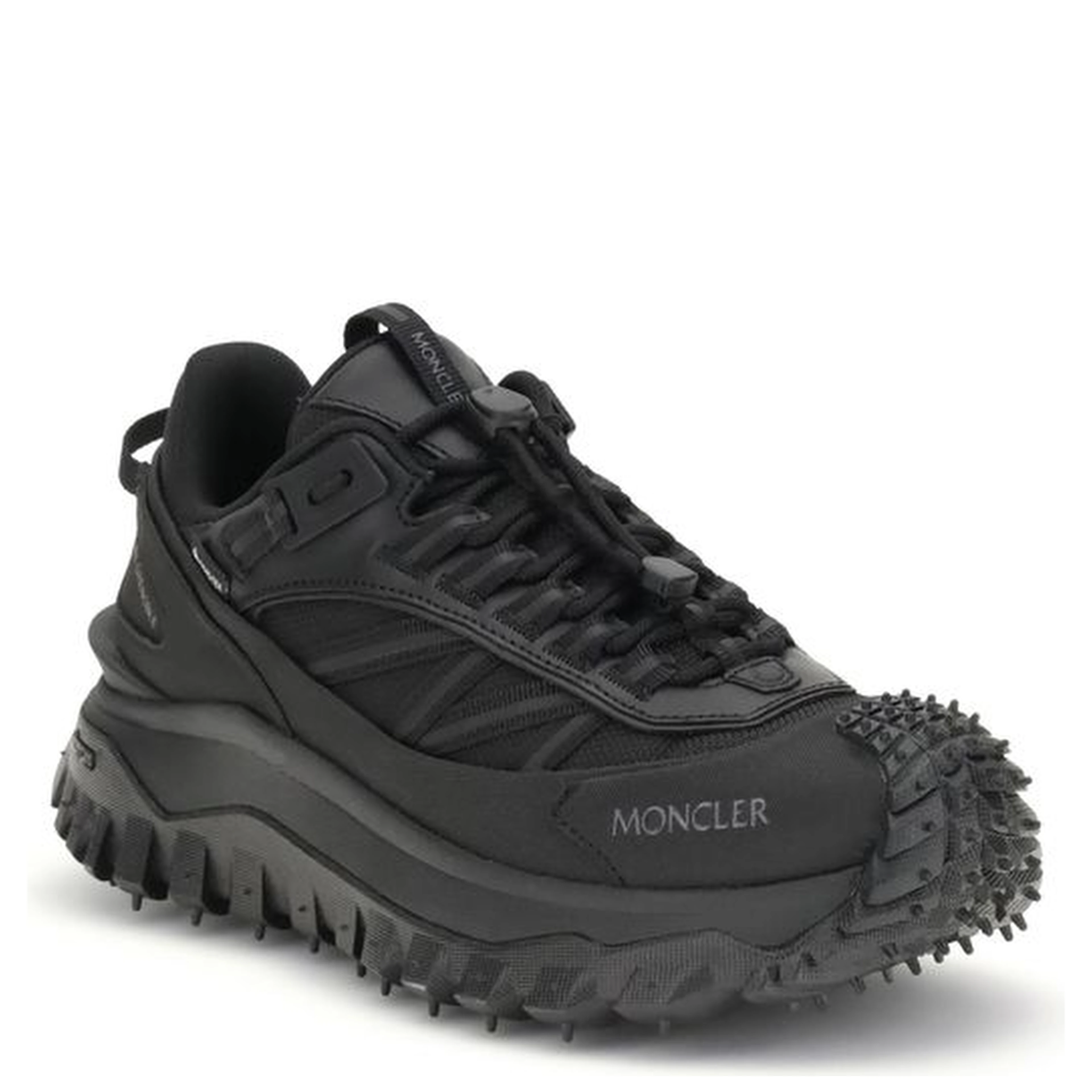 Black Calf Leather Bos Taurus Athletic Sneakers