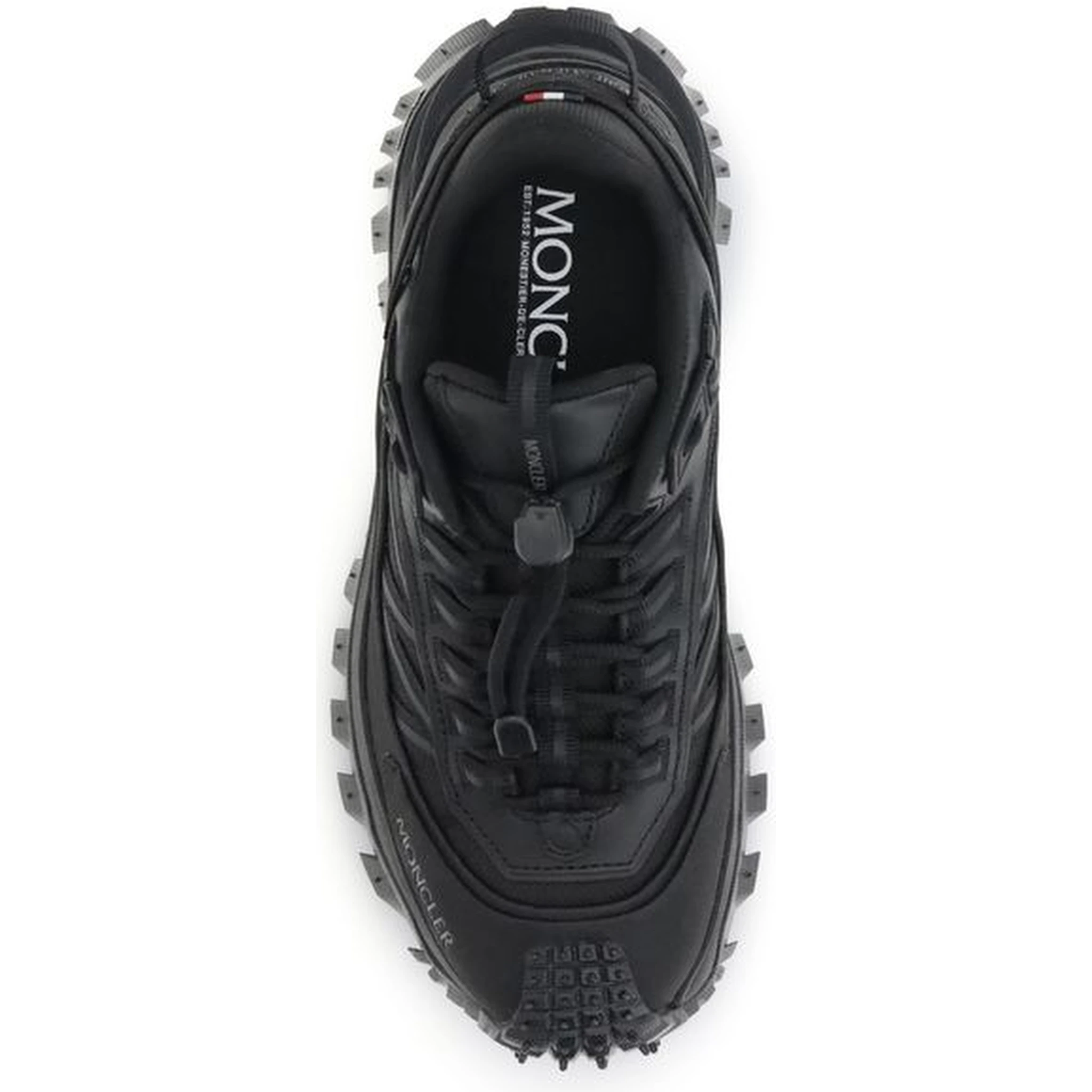 Black Calf Leather Bos Taurus Athletic Sneakers