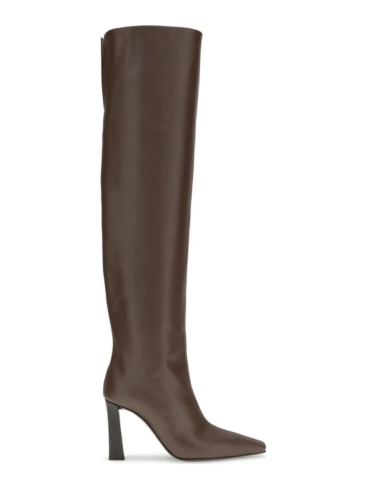 Brown Leather Over The Knee