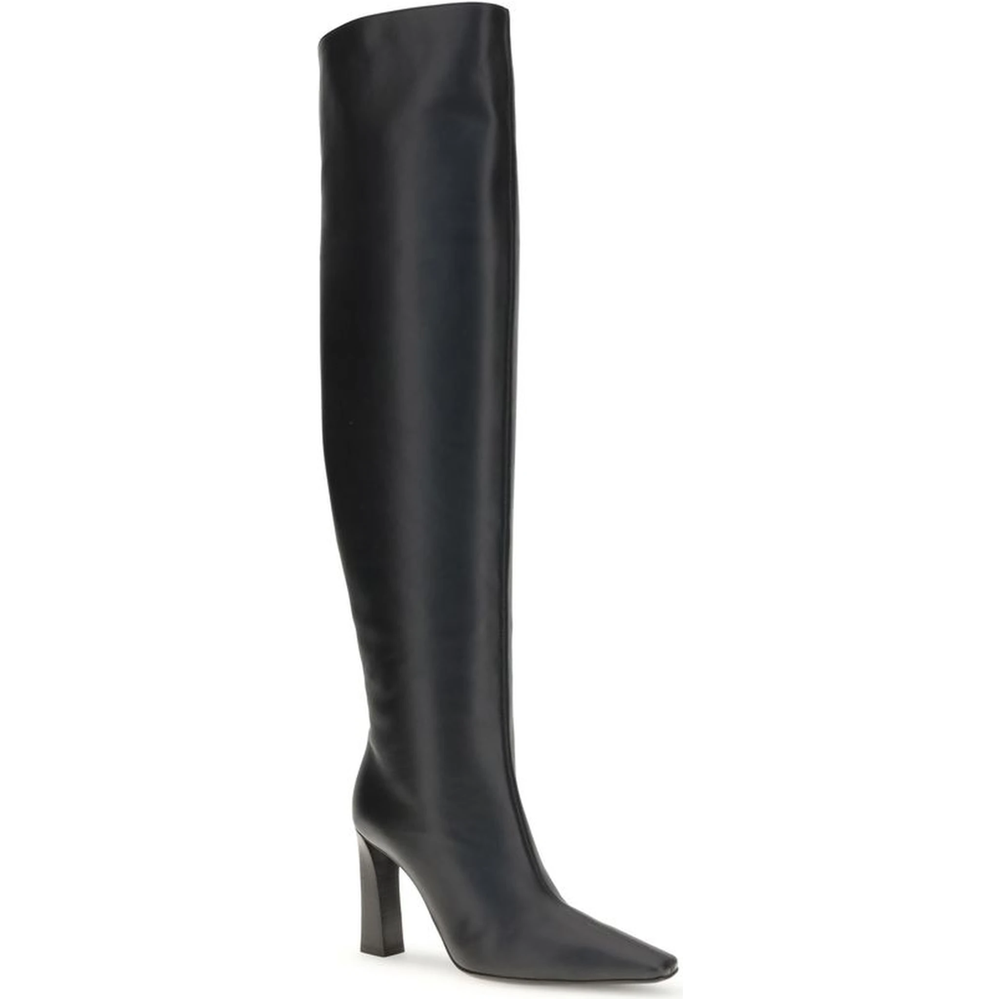 Black Leather Over The Knee