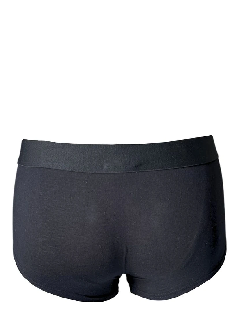 Black Cotton Men Boxer
