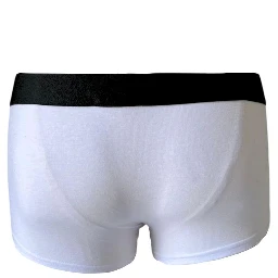 White Cotton Men's Boxer