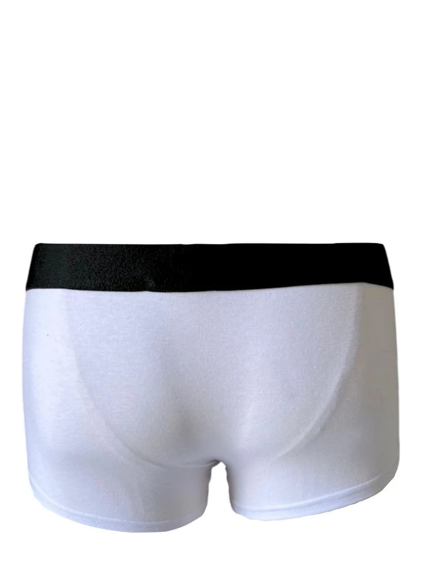 White Cotton Men's Boxer