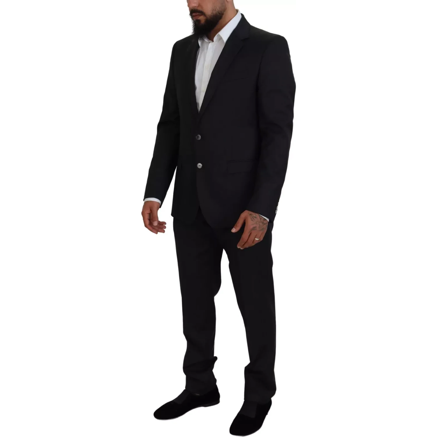 Melange Grey Wool 2 Piece MARTINI Suit