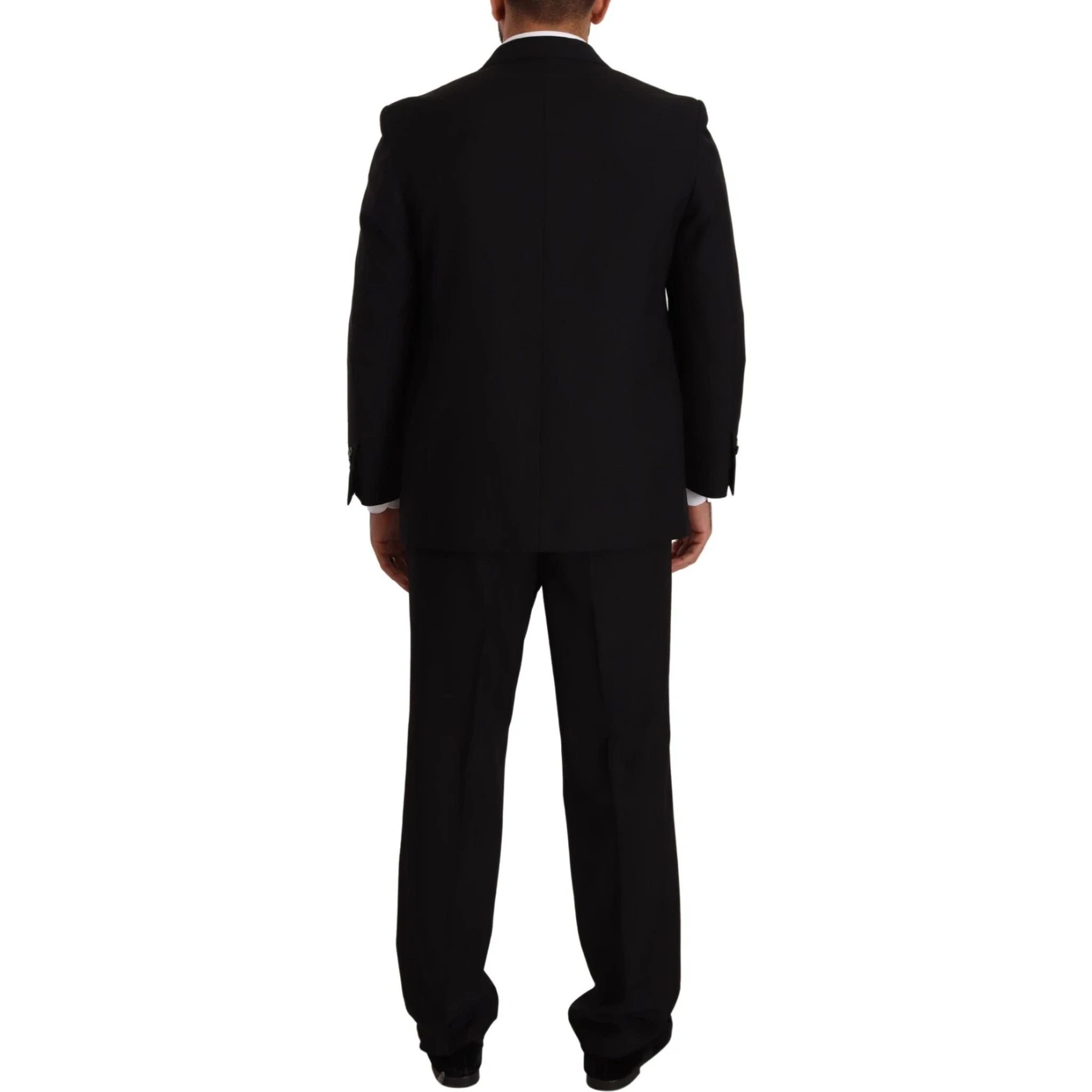 Blue Polyester Single Breasted Formal 2 Piece Suit