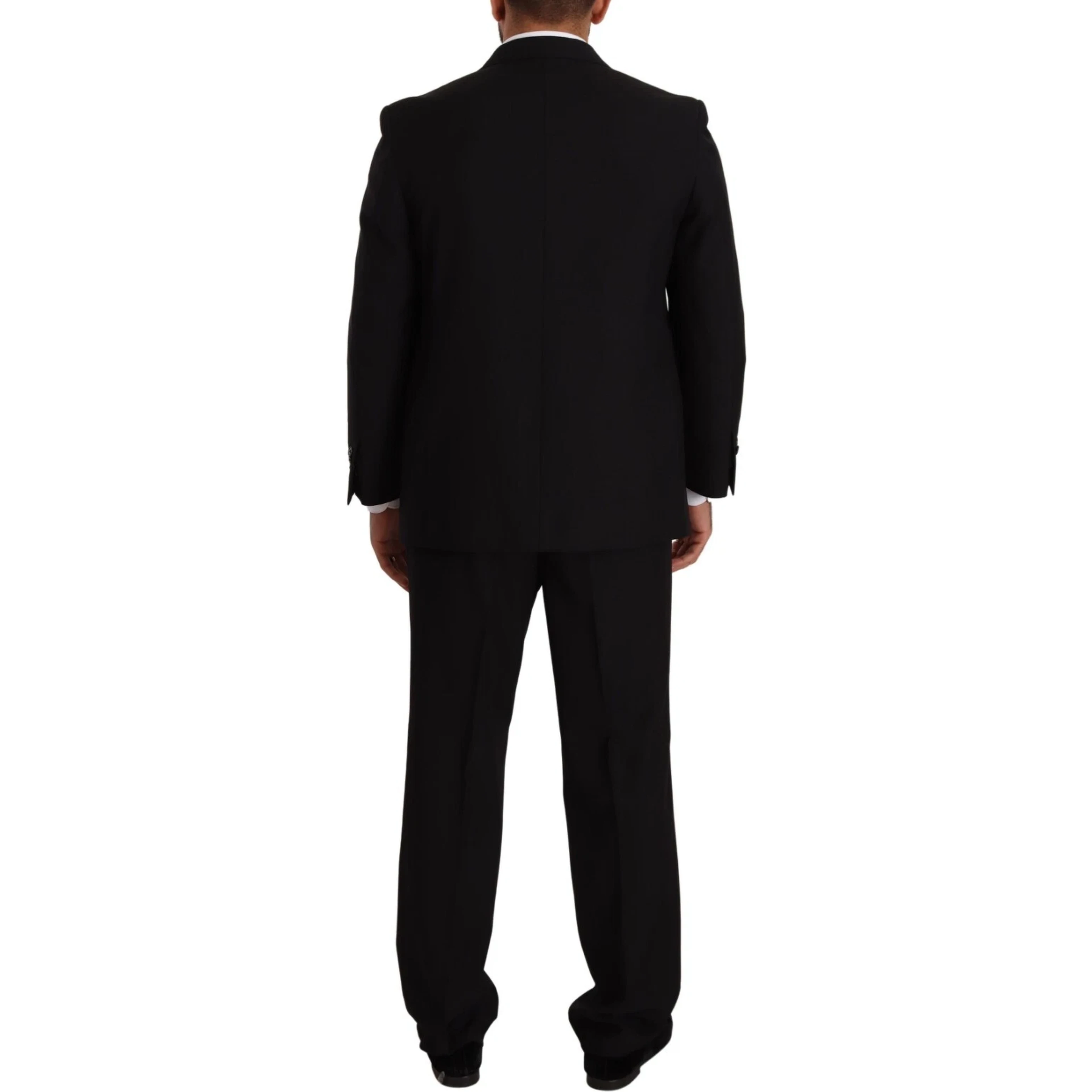Blue Polyester Single Breasted Formal 2 Piece Suit