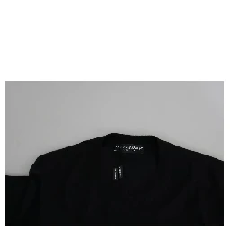 Black Cashmere Crewneck Pullover Sweater