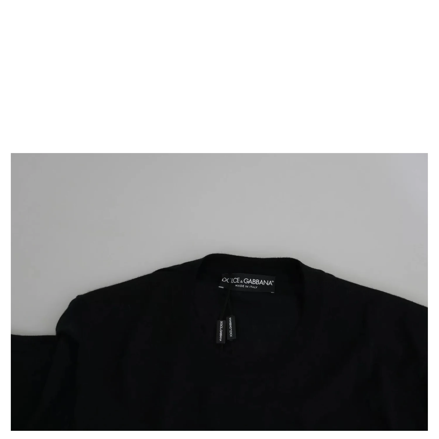 Black Cashmere Crewneck Pullover Sweater