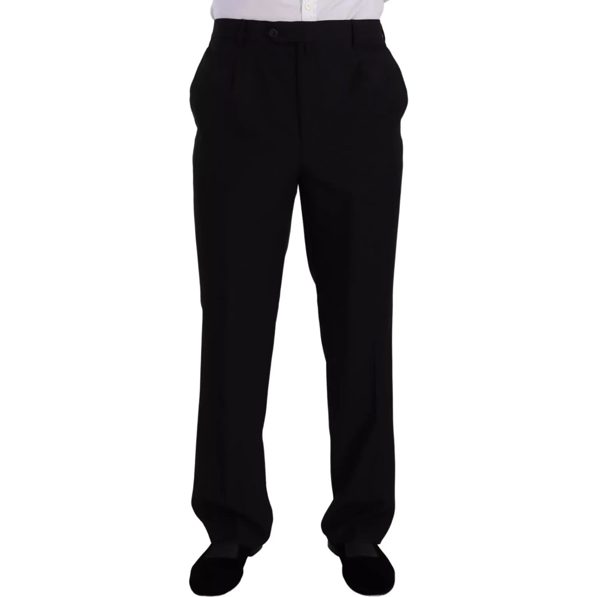 Blue Polyester Single Breasted Formal 2 Piece Suit