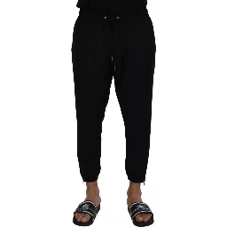 Black Jogger Wool Jogging Trouser