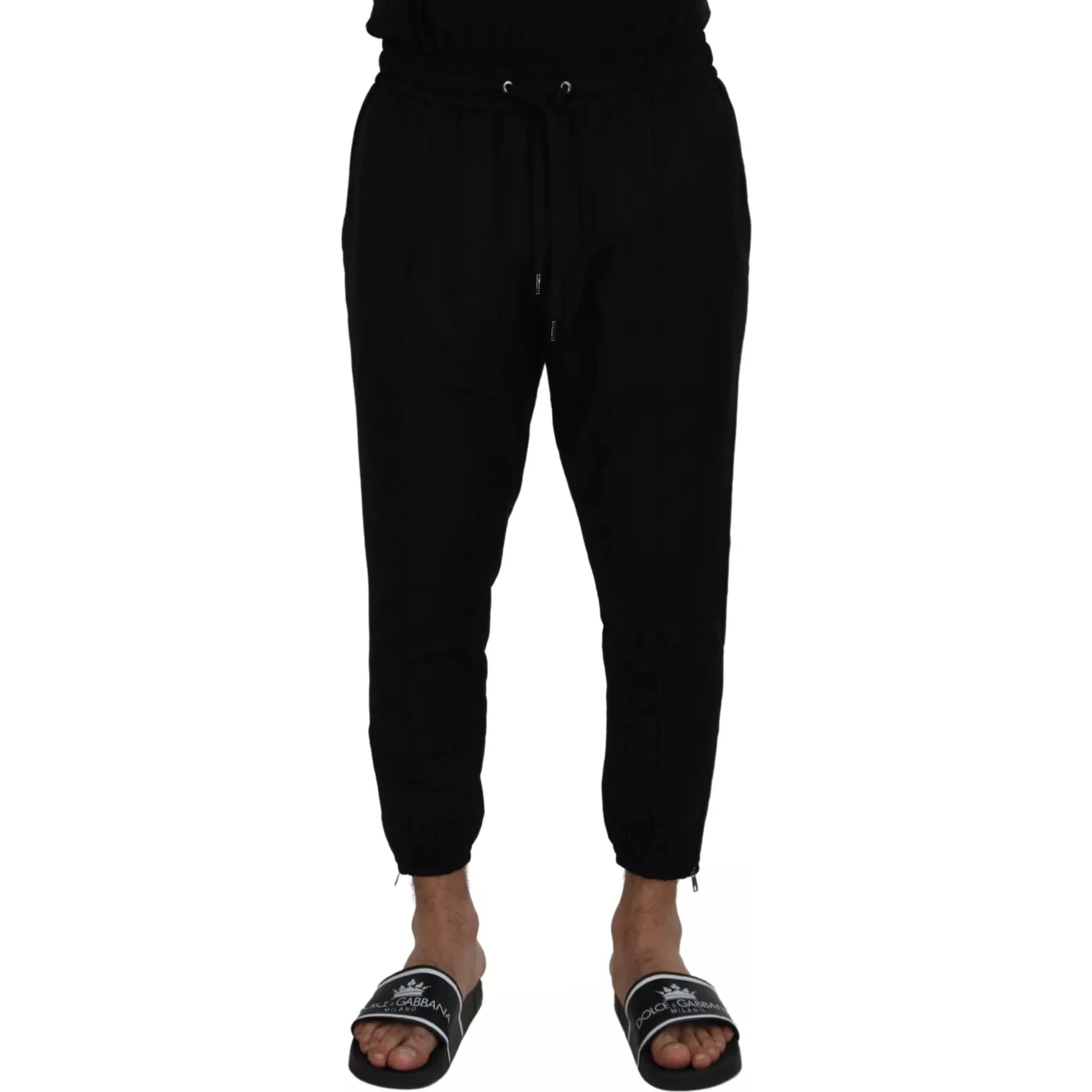 Black Jogger Wool Jogging Trouser