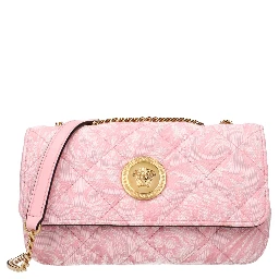 Pink Fabric Shoulder Bag