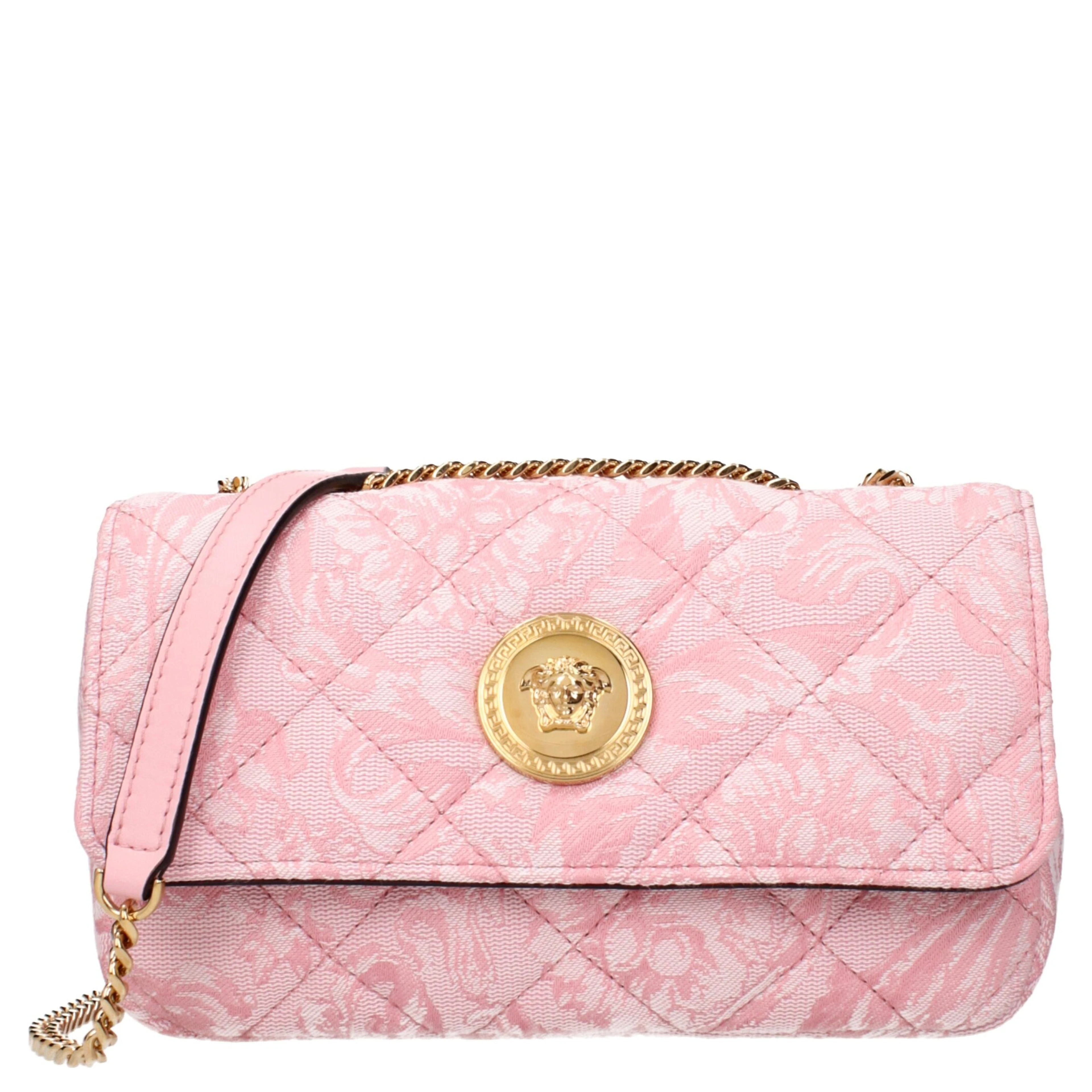 Pink Fabric Shoulder Bag