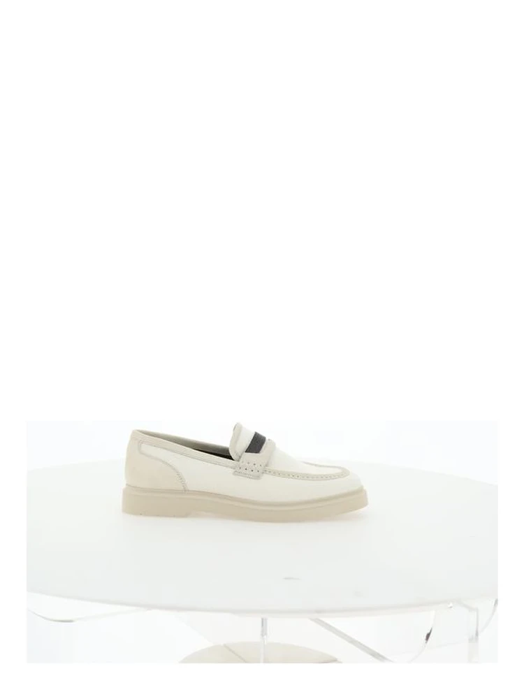 Beige Loafers Shoes