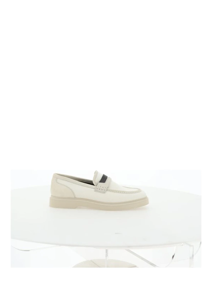Beige Loafers Shoes