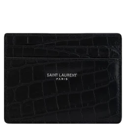 محفظة بوس توروس من جلد العجل الأسود