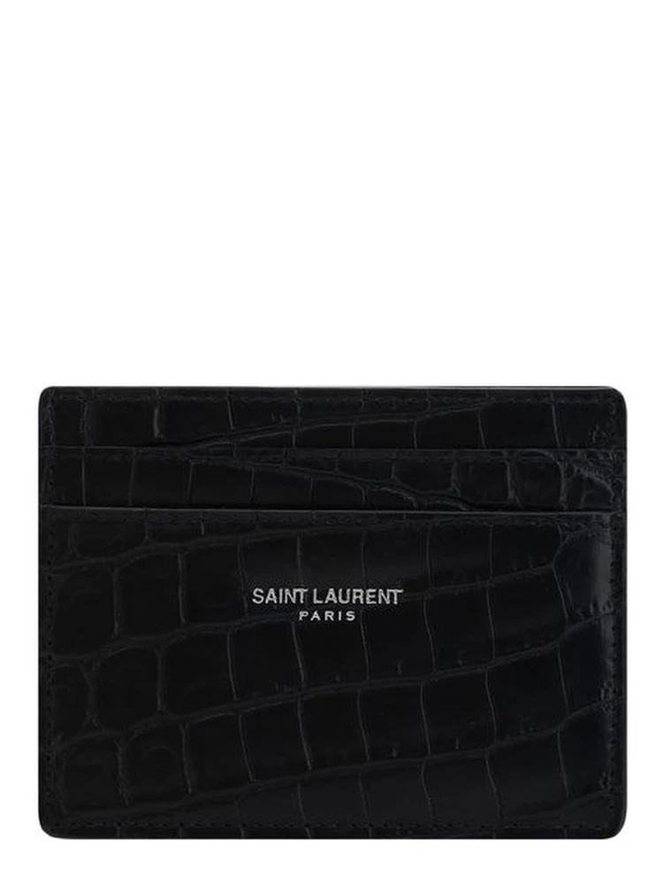 محفظة بوس توروس من جلد العجل الأسود