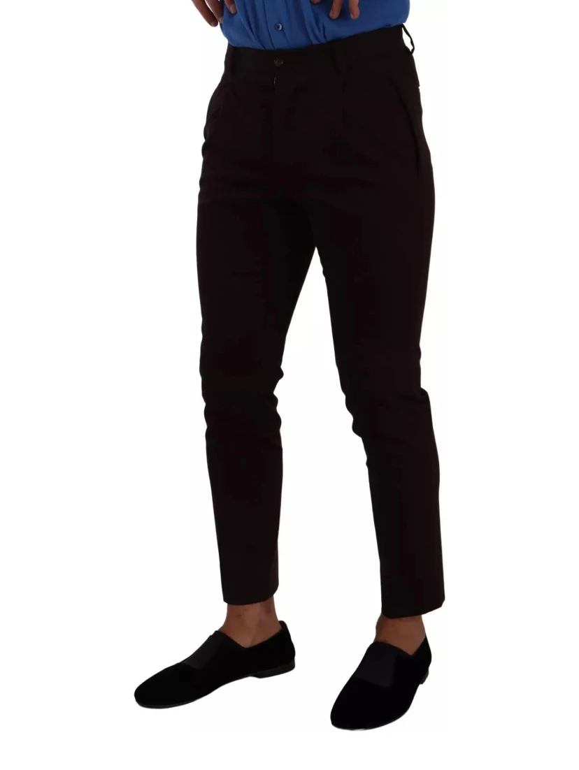 Bordeaux Cotton Stretch Skinny Trouser