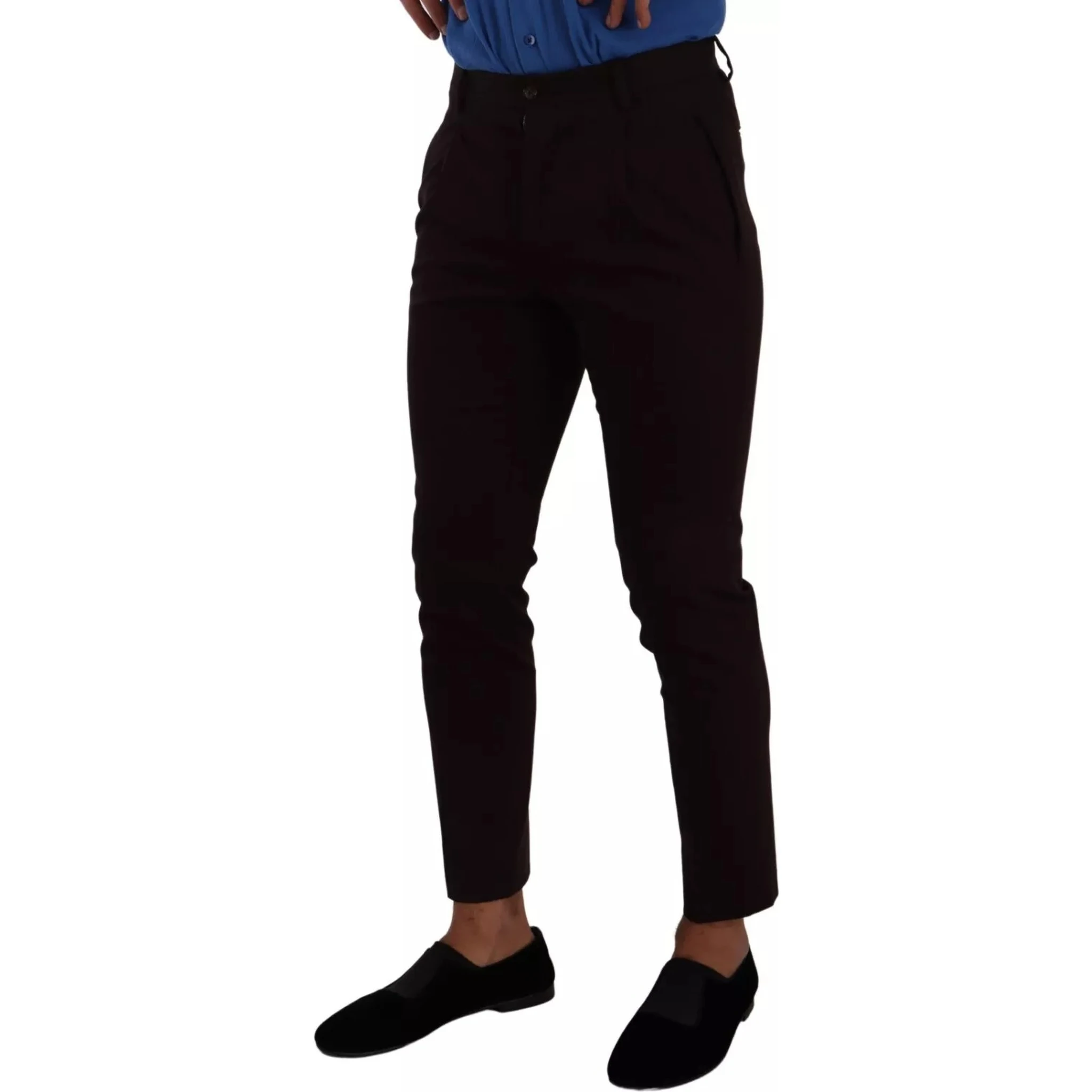 Bordeaux Cotton Stretch Skinny Trouser