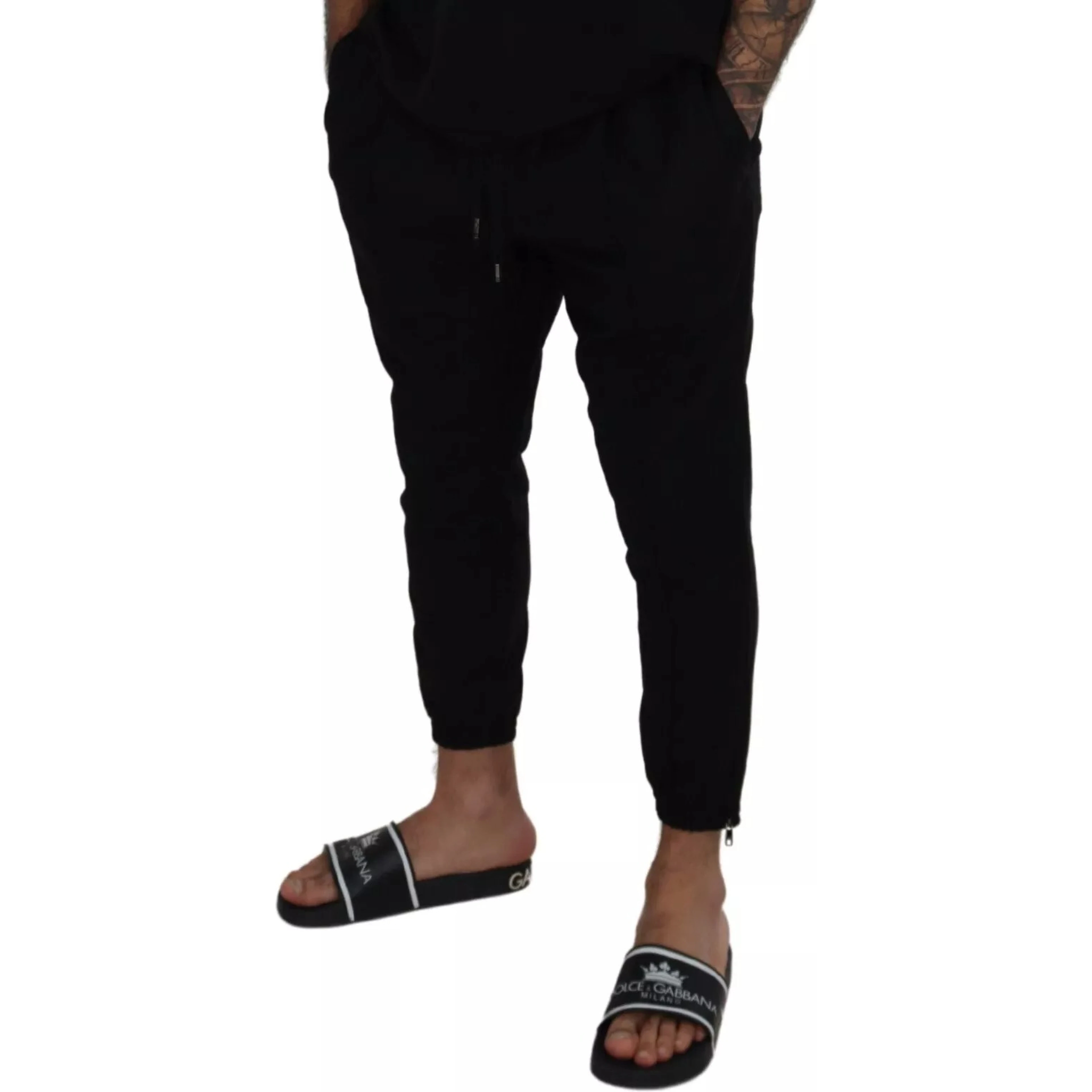 Black Jogger Wool Jogging Trouser