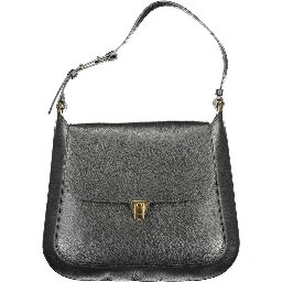 Black Leather Women Handbag