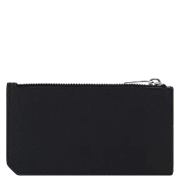 محفظة بوس توروس من جلد العجل الأسود