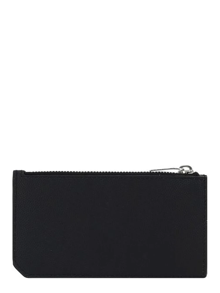 محفظة بوس توروس من جلد العجل الأسود alternative